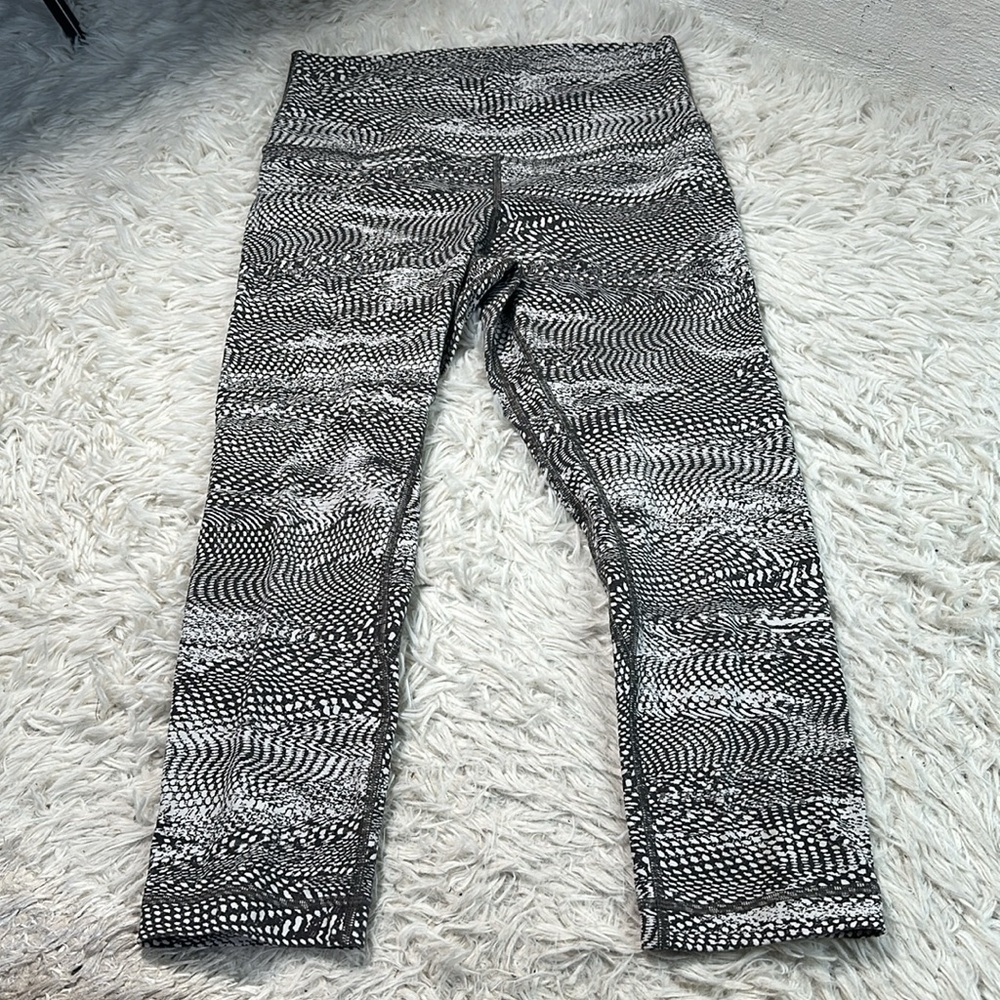 Lululemon Align Crop *21" Swerve Vapor Metal Grey